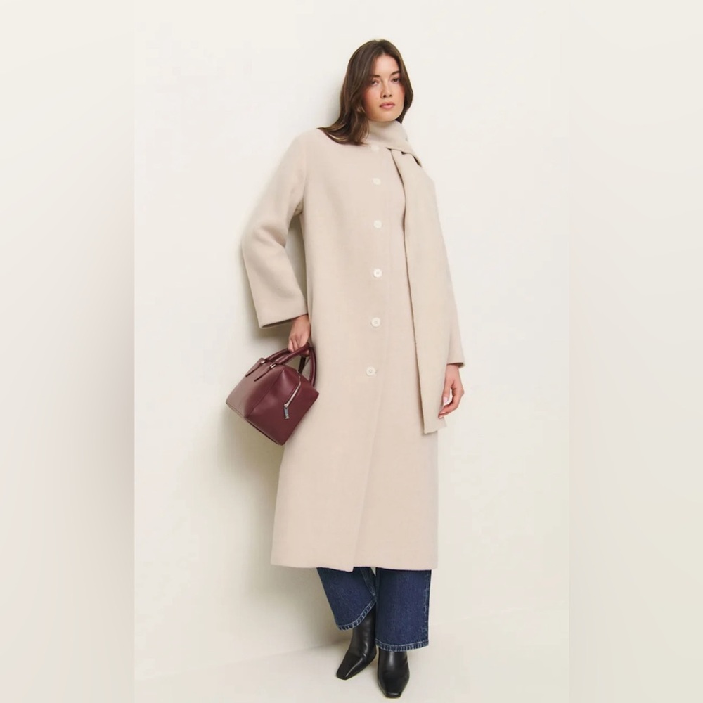 Reformation Cream Asher Coat